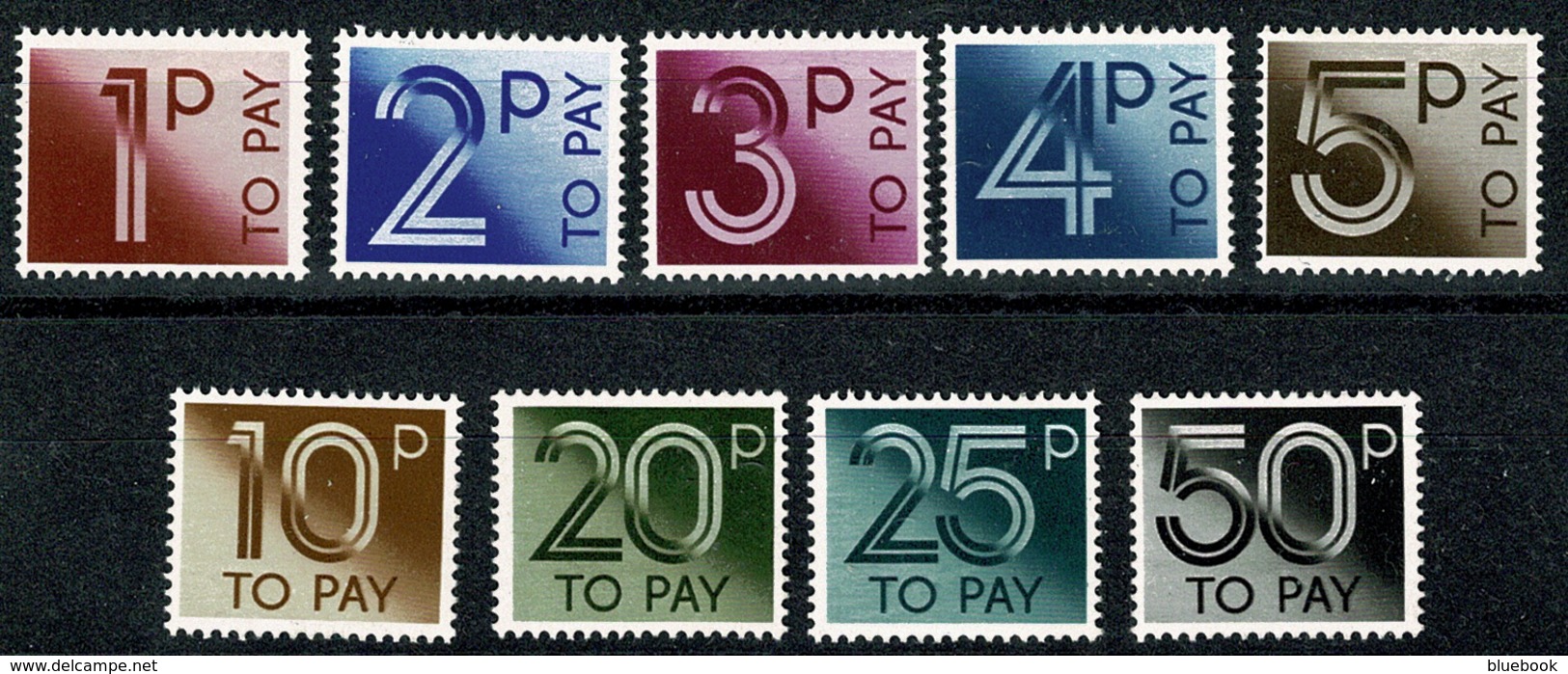 Ref 1292 - GB 1982 Postage Due Set Of Stamps - Mint - SG 90-101 - Postage Due