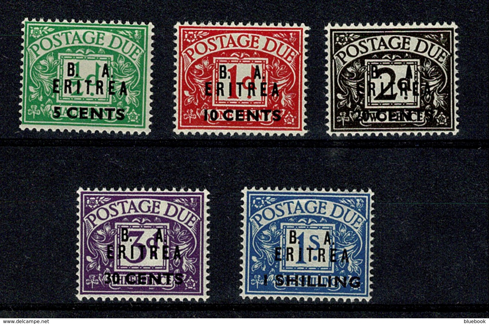 Ref 1292 - GB Stamps - British Occupation Of Italian Eritrea1950 MNH Due Set SG ED6-ED10 - Eritrea