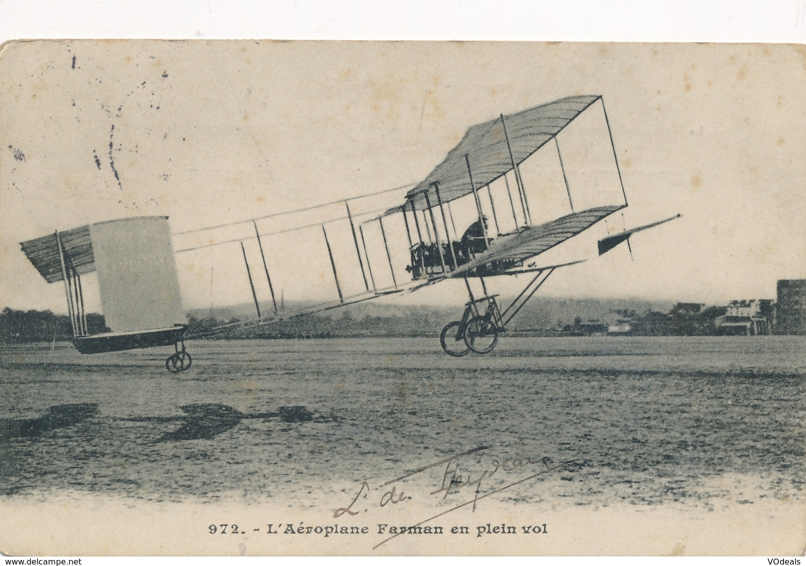 CPA - Thèmes - Avions - L'Aéroplane Farman En Plein Vol - ....-1914: Precursors