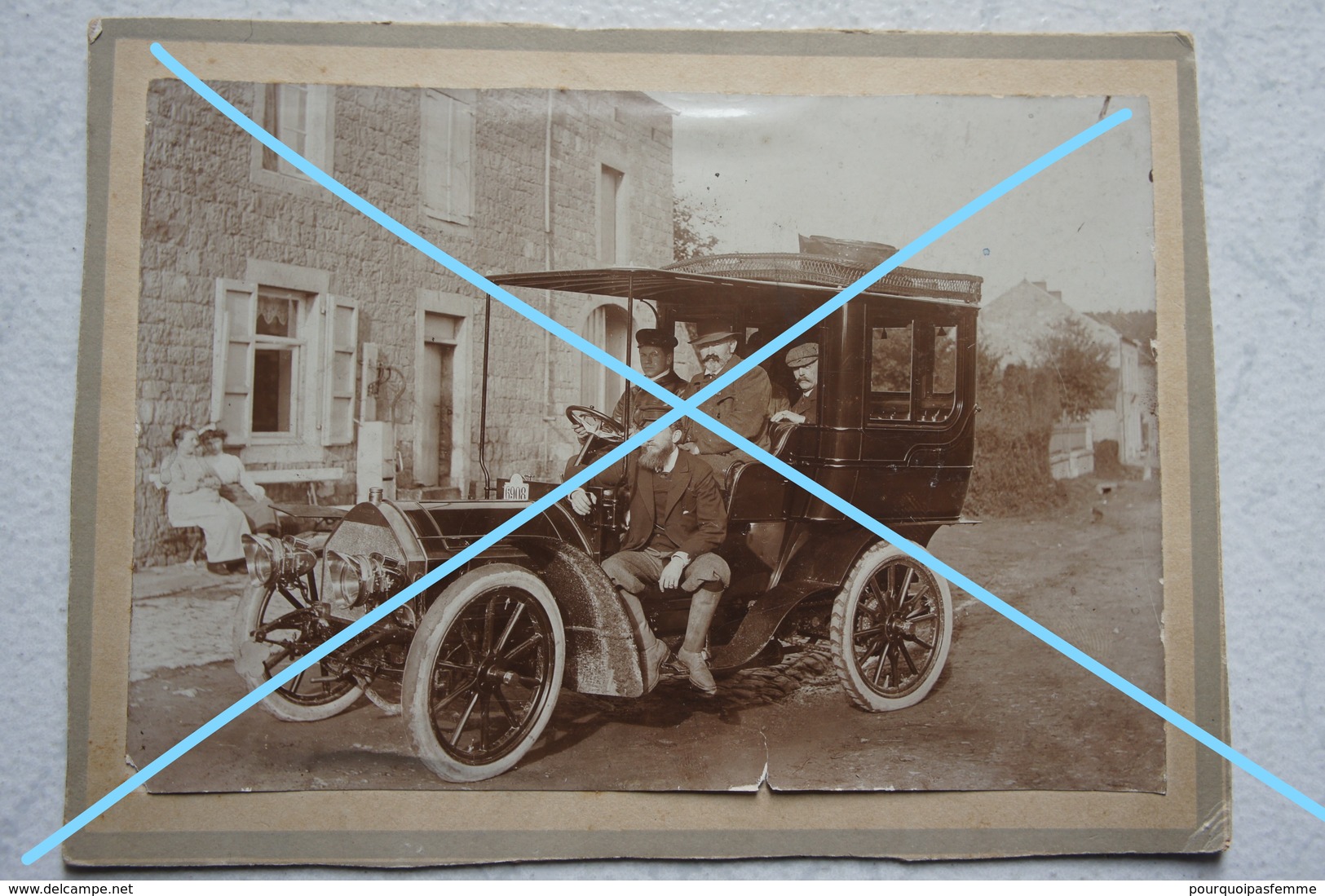 Photo CHEVETOGNE Corbion Haversin Ardenne Avant 1914 Comte Van Der Stegen Auto De Mr Jacquelaer Voiture Car - Cars