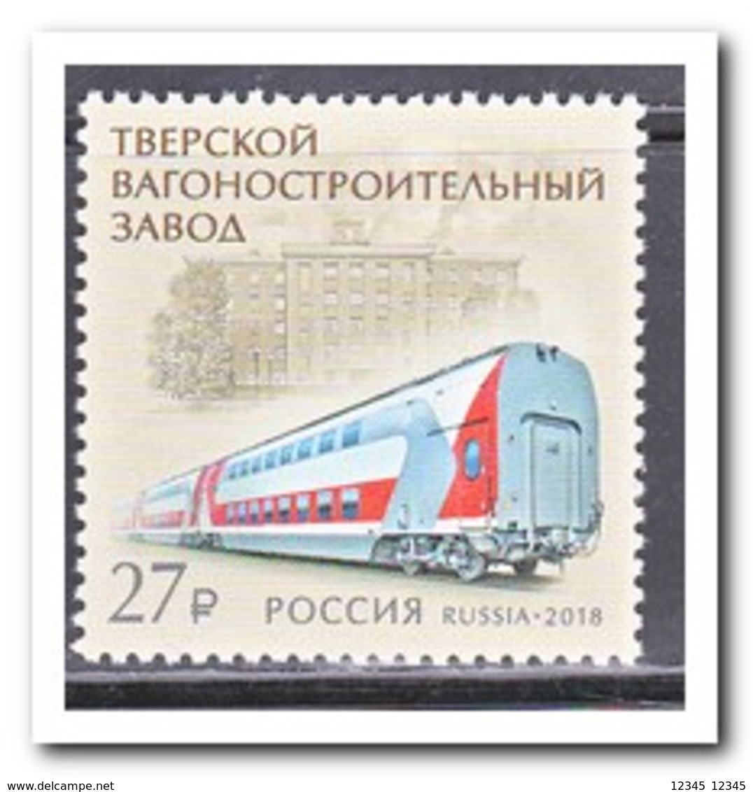 Rusland 2018, Postfris MNH, Trains - Ongebruikt