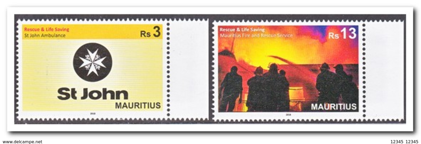 Mauritius 2018, Postfris MNH, Rescue & Life Saving - Mauritius (1968-...)