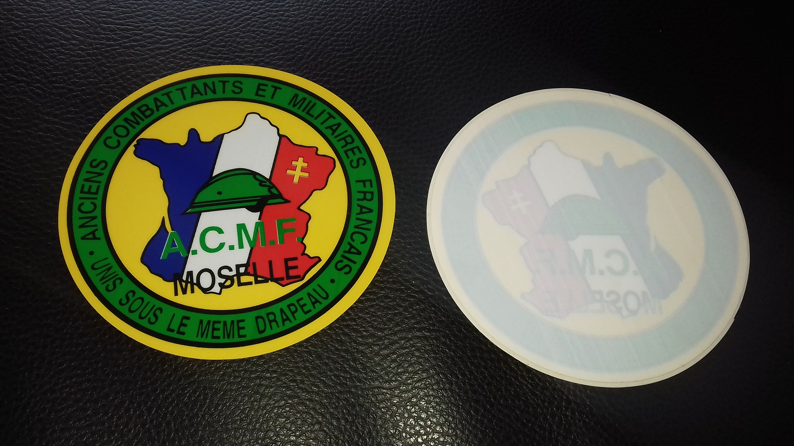 Autocollant Anciens Combattants Et Militaires Français ACMF Moselle - Stickers