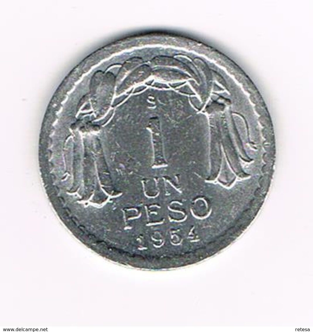 // CHILI  1 PESO   1954 - Chili