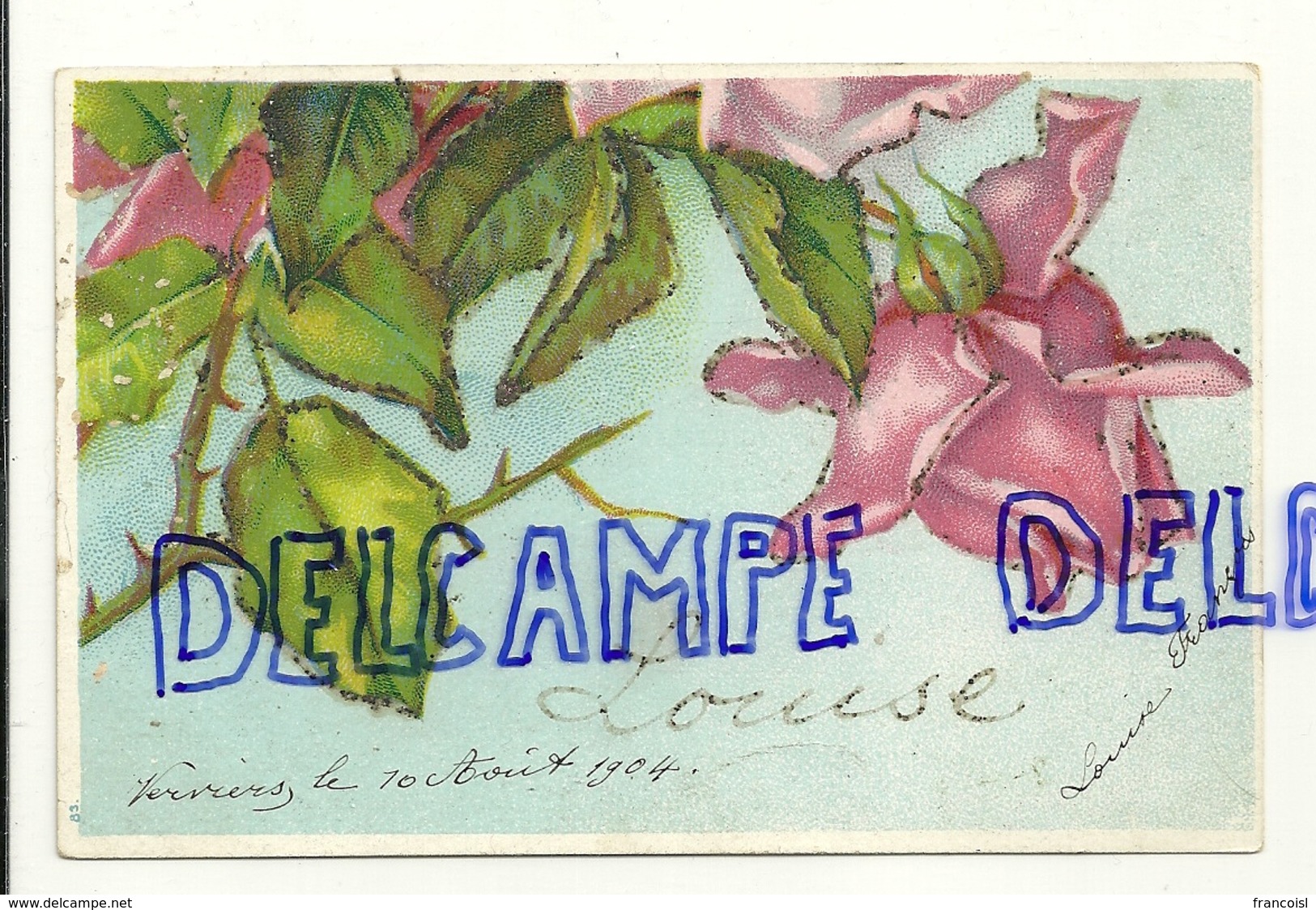 Roses. Louise. Paillettes. 1904 - Prénoms