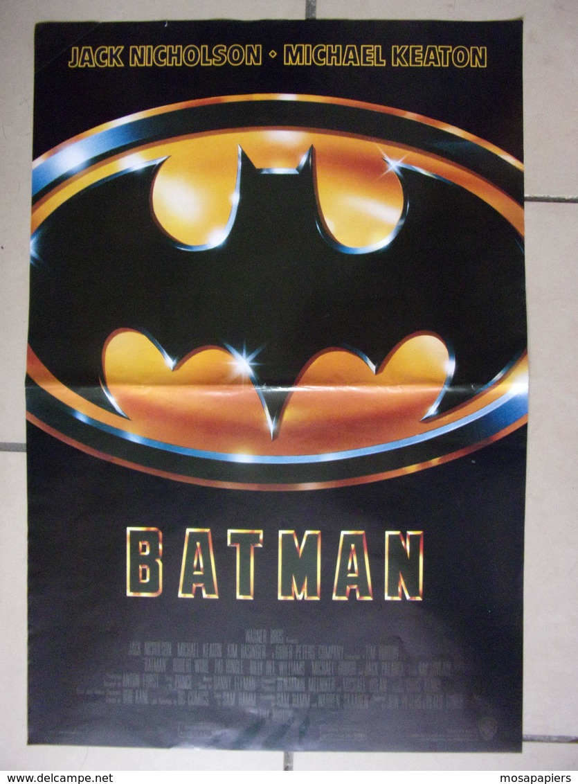 Affiche De Cinéma - BATMAN - Jack Nicholson, Michael Keaton...- Dim. 60 X 42 Cm - Affiches & Posters