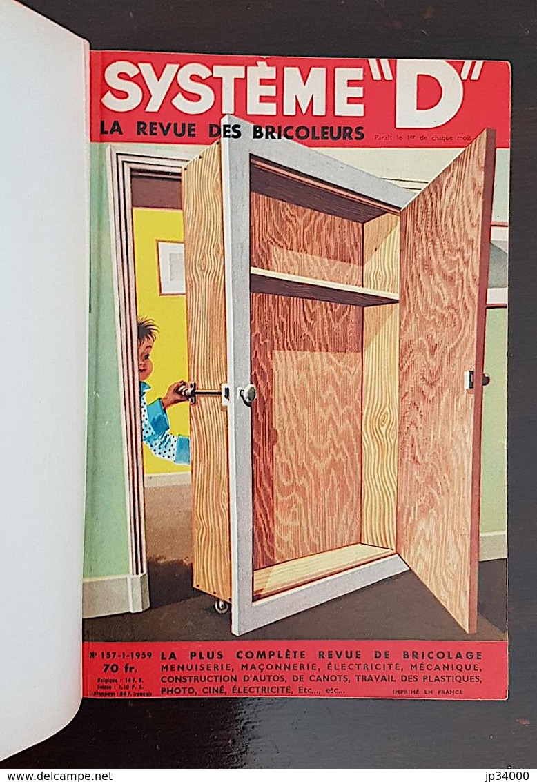 SYSTÈME "D" - LA REVUE DES BRICOLEURS - RELIURE éditeur 1959. Année Complète - Do-it-yourself / Technical