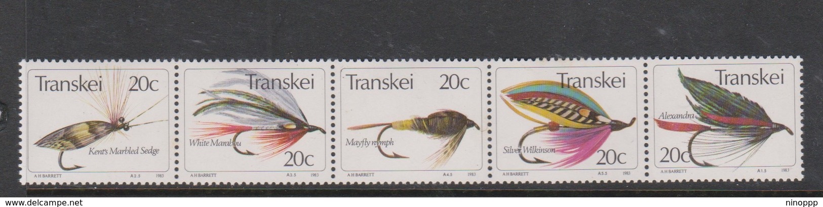 South Africa-Transkei SG 116-120 1983 Fishing Flies 4th Series, Mint Never Hinged - Transkei