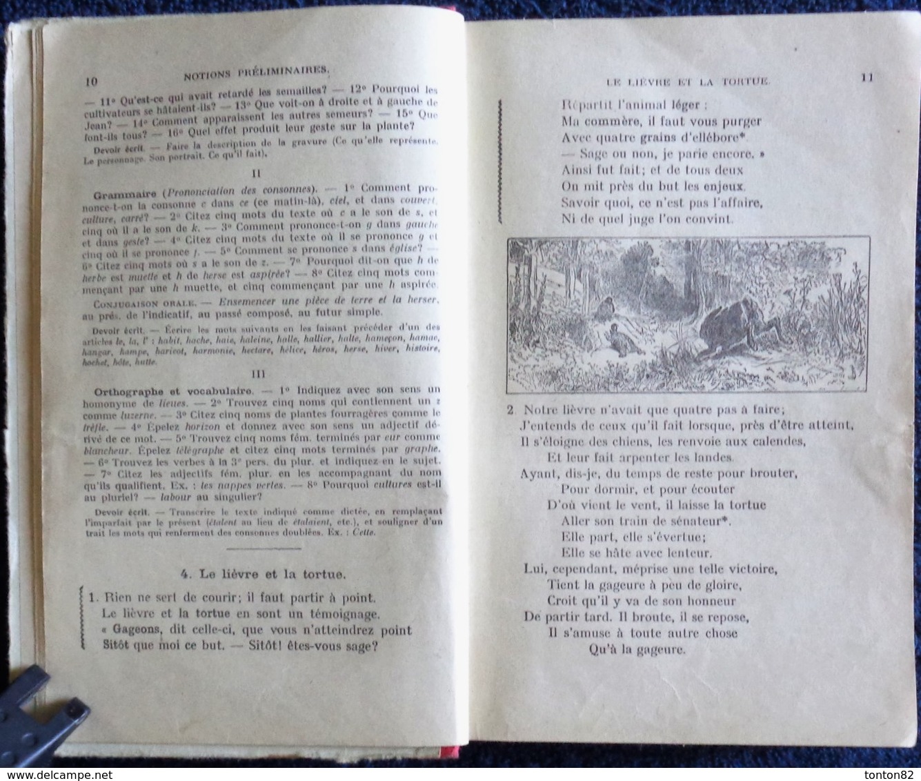 V. Bouillot - Le Français Par Les Textes - Cours Moyen - Librairie Hachette - ( 1938 ) . - 6-12 Years Old