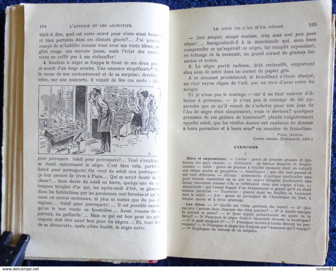 V. Bouillot - Le Français Par les Textes - Cours moyen - Librairie Hachette - ( 1938 ) .