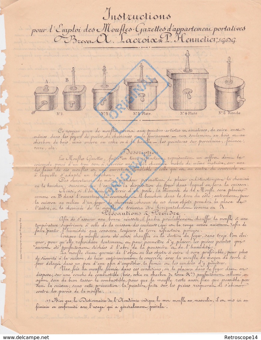 MOUFLES GAZETTES D'APPARTEMENT LACROIX HENNETIER INSTRUCTIONS - Machines