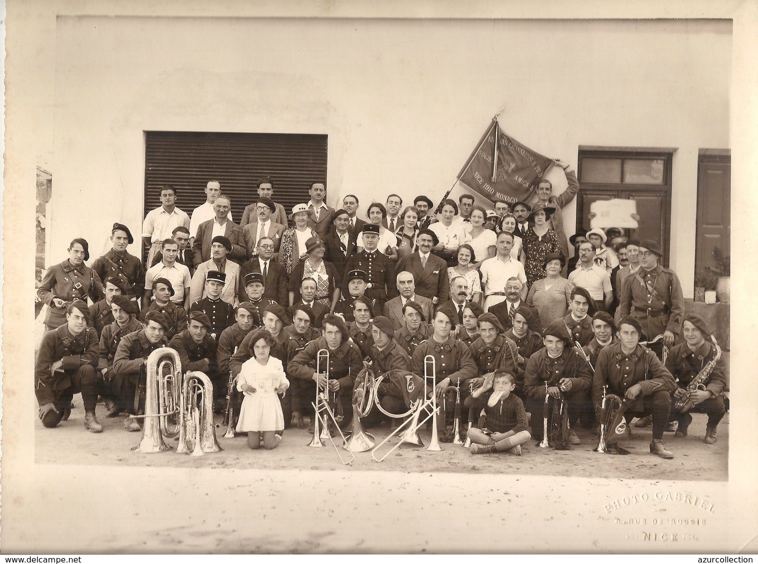 AMICALE ANCIEN CHASSEURS A PIEDS . 1910.NICE MONACO - Guerre, Militaire