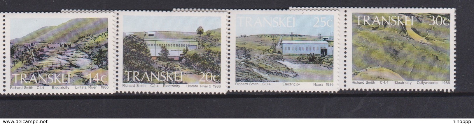 South Africa-Transkei SG 189-192 1986 Hydro-Electric Power Station, Mint Never Hinged - Transkei