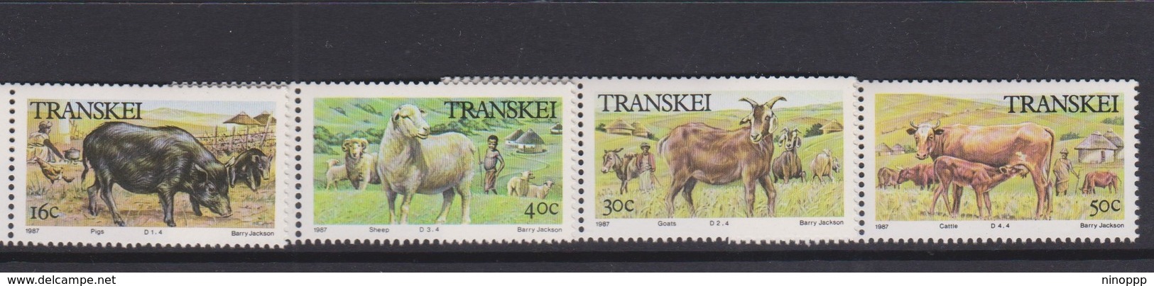 South Africa-Transkei SG 209-212 1987 Domestic Animals, Mint Never Hinged - Transkei