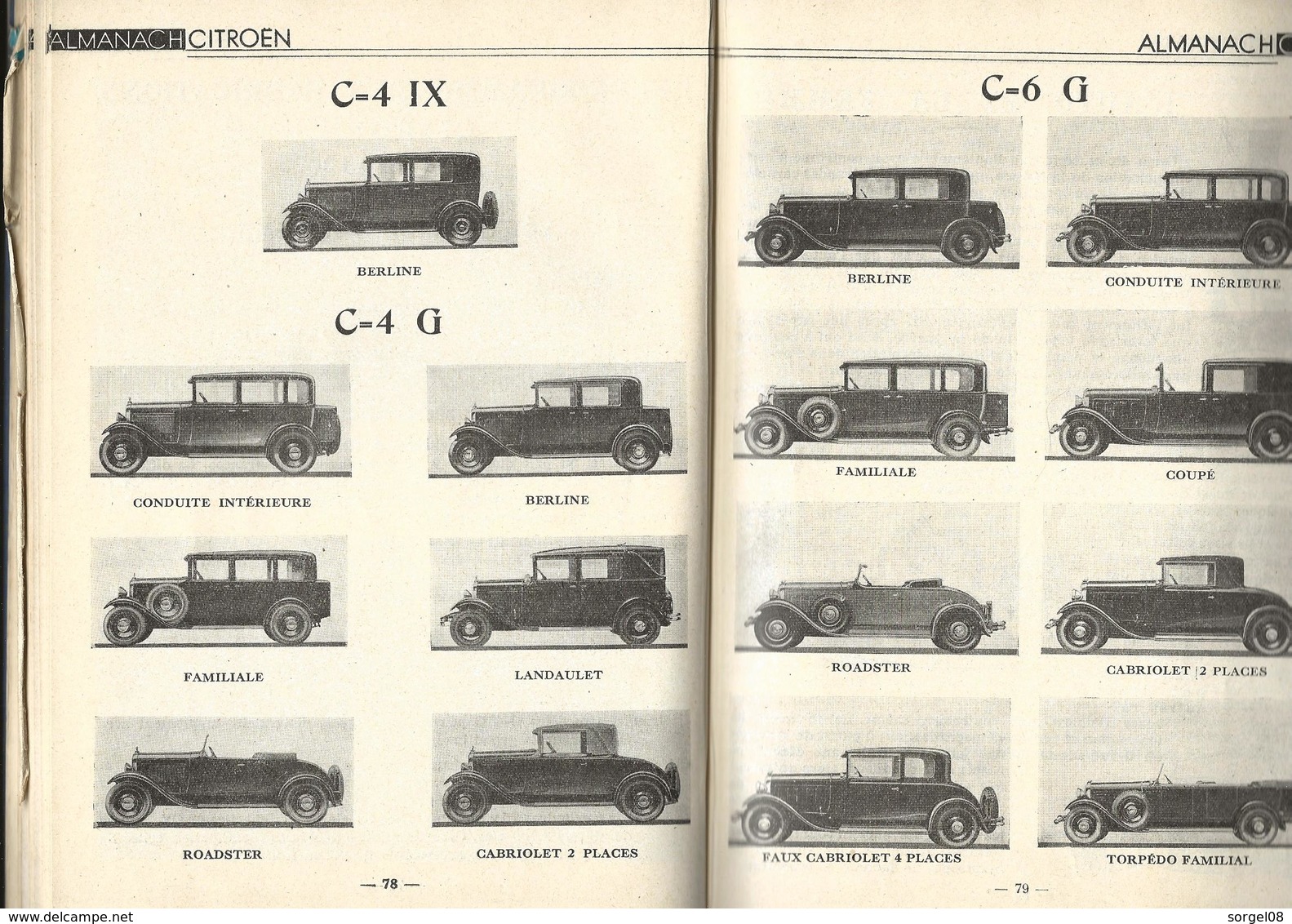 Rare ALMANACH CITROEN 1932 Automobile - Autres & Non Classés