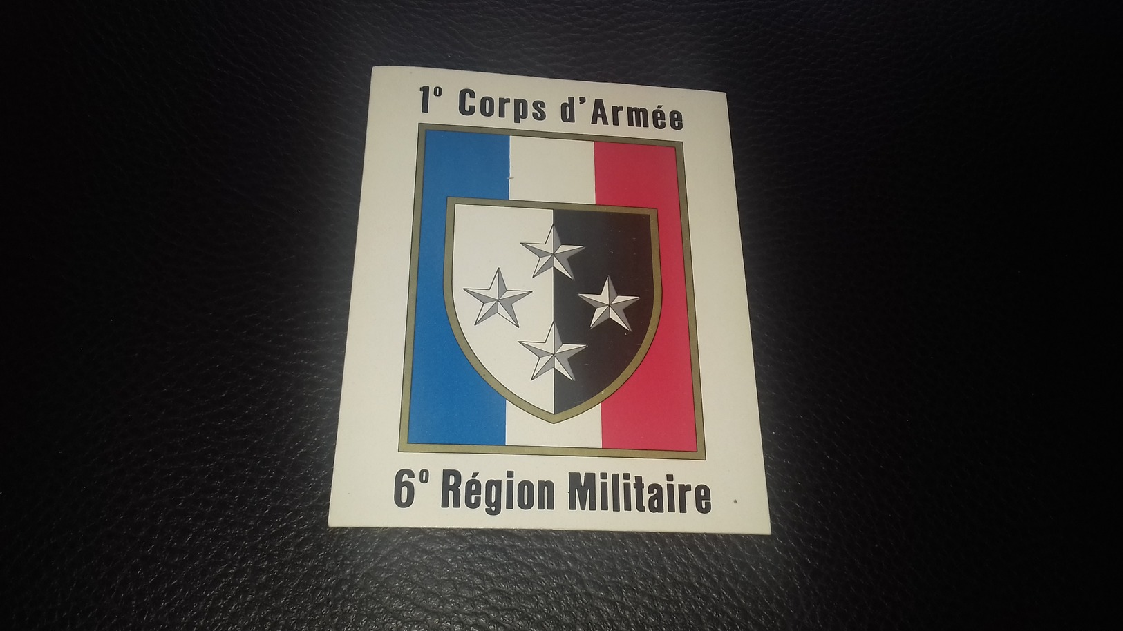 Autocollant  1 Er Corps D Armée 6 ème Région Militaire - Autocollants