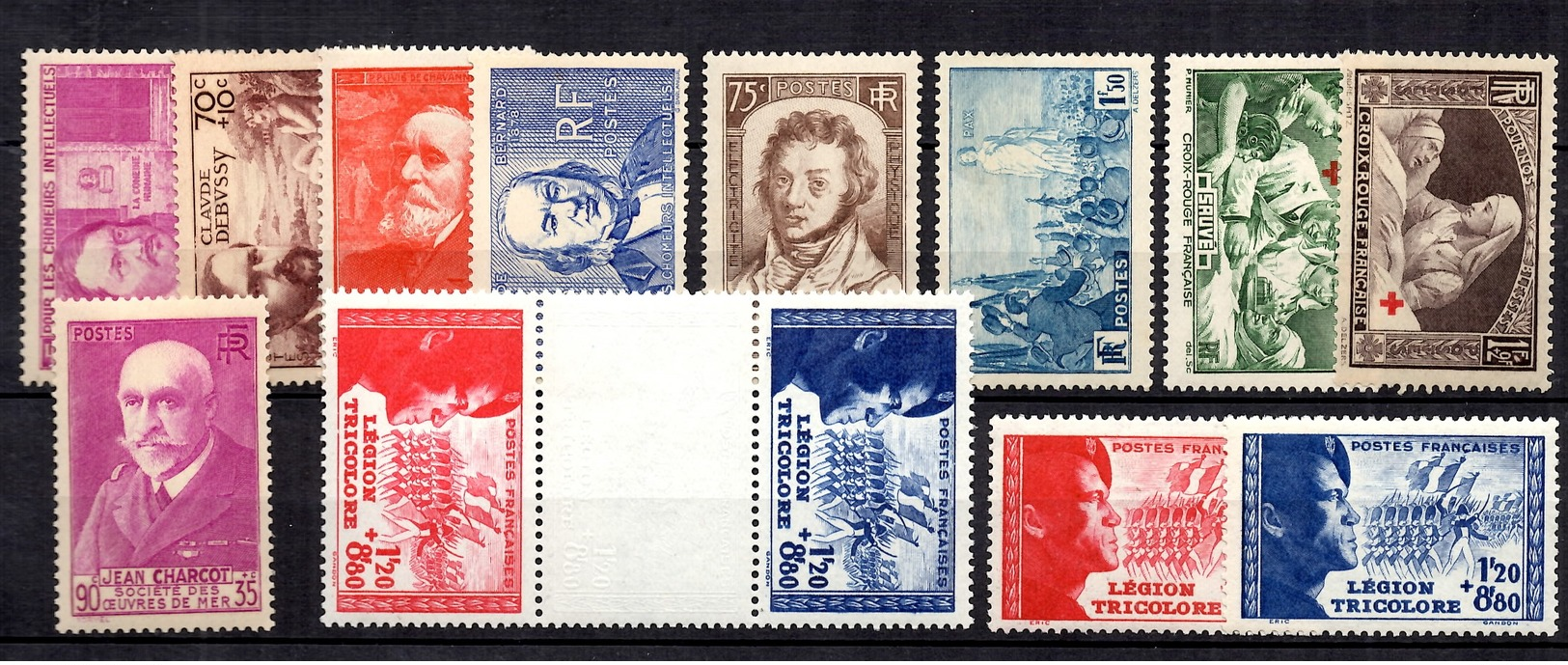 France Belle Petite Collection Neufs ** MNH 1936/1942. Bonnes Valeurs. TB. A Saisir! - Collections