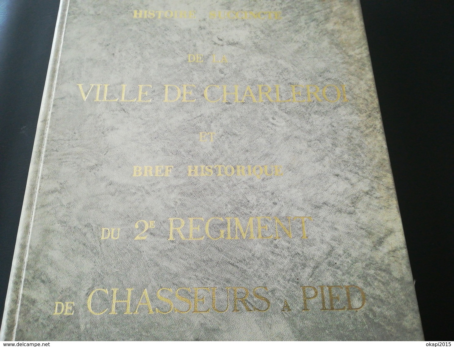 HISTOIRE SUCCINTE DE CHARLEROI ET BREF HISTORIQUE DU 2e RÉGIMENT DE CHASSEURS À PIED LIVRE RÉGIONALISME WALLONIE HAINAUT - Belgique