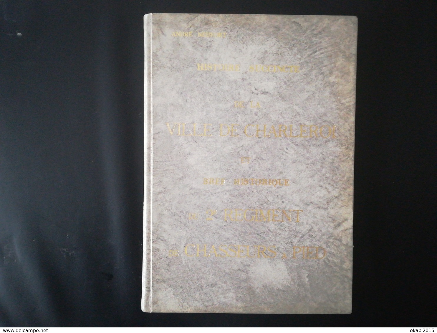 HISTOIRE SUCCINTE DE CHARLEROI ET BREF HISTORIQUE DU 2e RÉGIMENT DE CHASSEURS À PIED LIVRE RÉGIONALISME WALLONIE HAINAUT