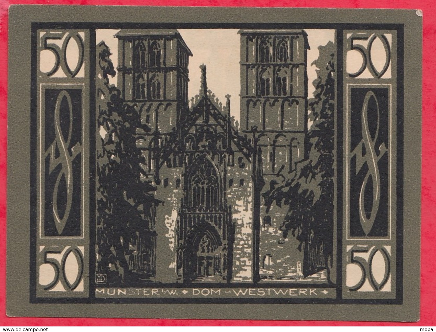 Allemagne 1 Notgeld De 50 Pfenning Stadt Münster Dans L 'état N °3665 - Colecciones