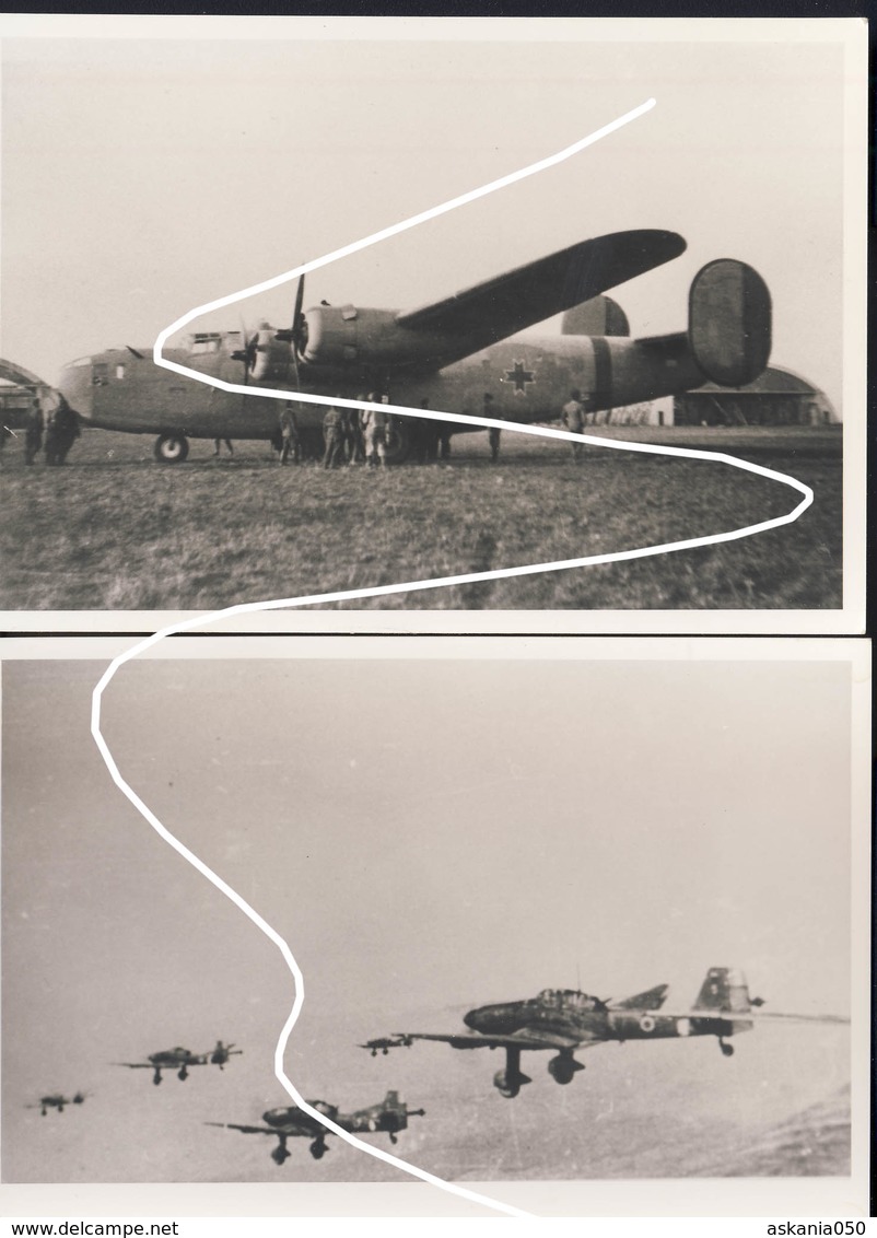 17 Rumänische Luftwaffe. Beute B-24 Tidel Wave + Ju 87 In 1944. Repros - 1939-45