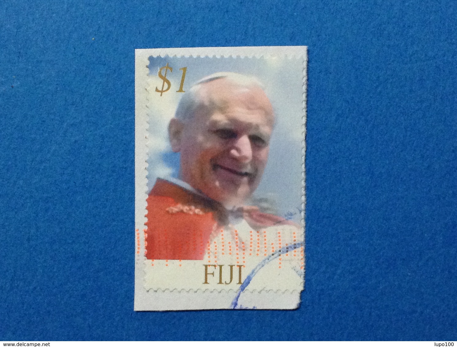 FIJI 2005 PAPA GIOVANNI PAOLO II $ 1 FRANCOBOLLO USATO STAMP USED - Fiji (1970-...)