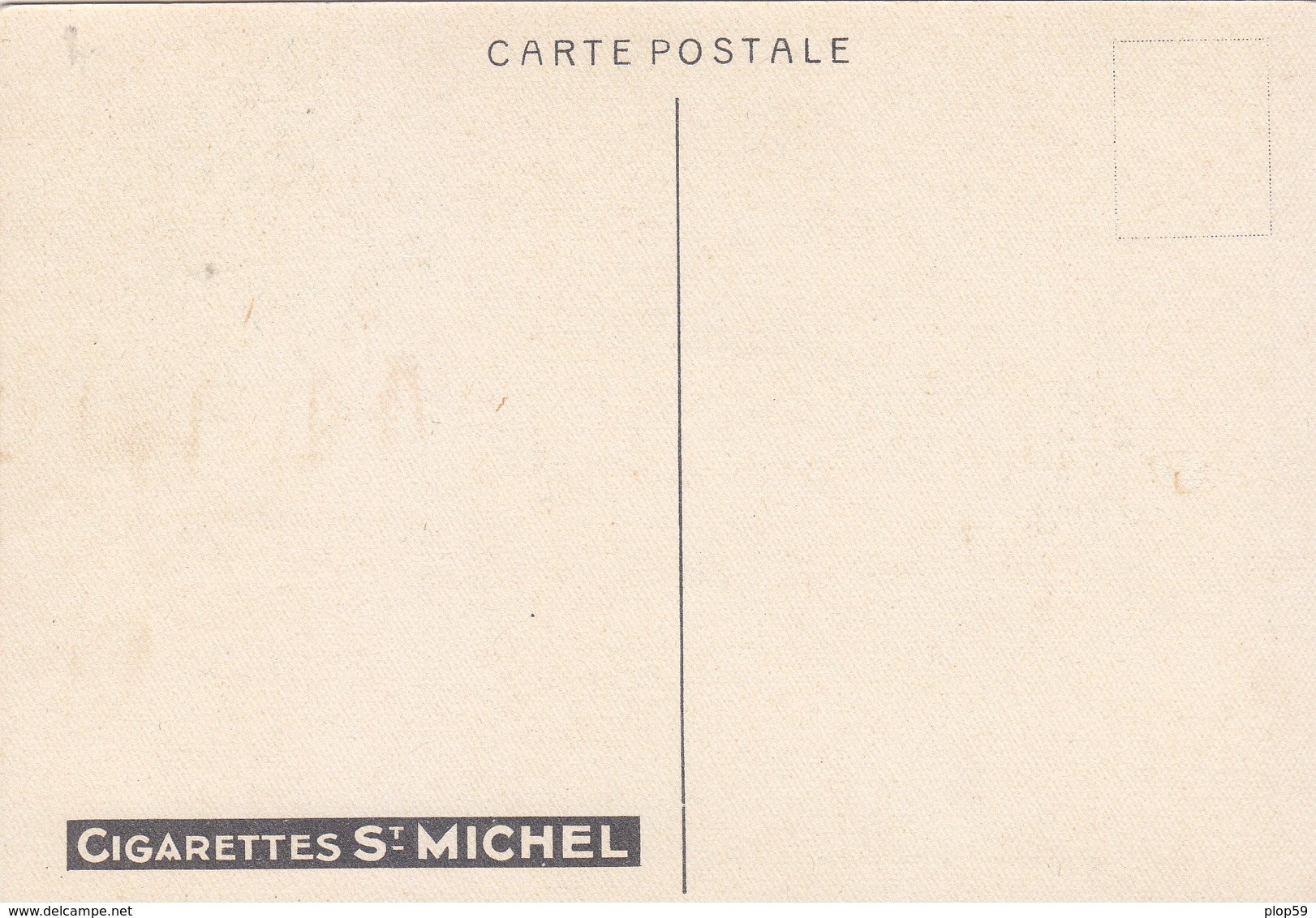 CARTE PUB PUBLICITE CIGARETTES SAINT ST MICHEL ADVERTISING CARD ILLUSTRATEUR GERMAINE HAGEMANS SINGE QUI FUME - Publicité