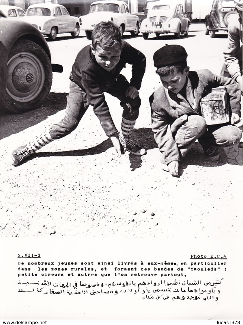 ALGERIE / PROPAGANDE 1959.1961 / MAGNIFIQUE PHOTO 18X24 / YAOULEDS .... - Children
