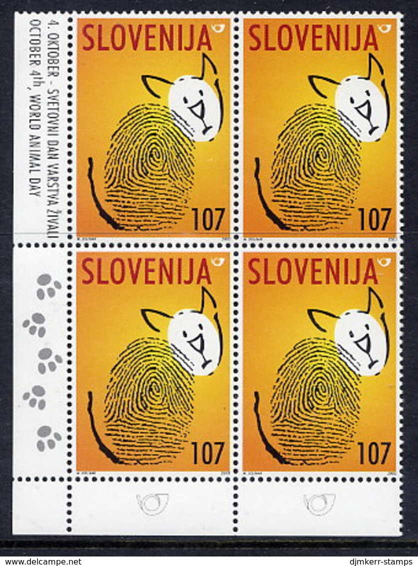 SLOVENIA 2001 Protection Of Animals Block Of 4  MNH / **  Michel 368 - Slovenia