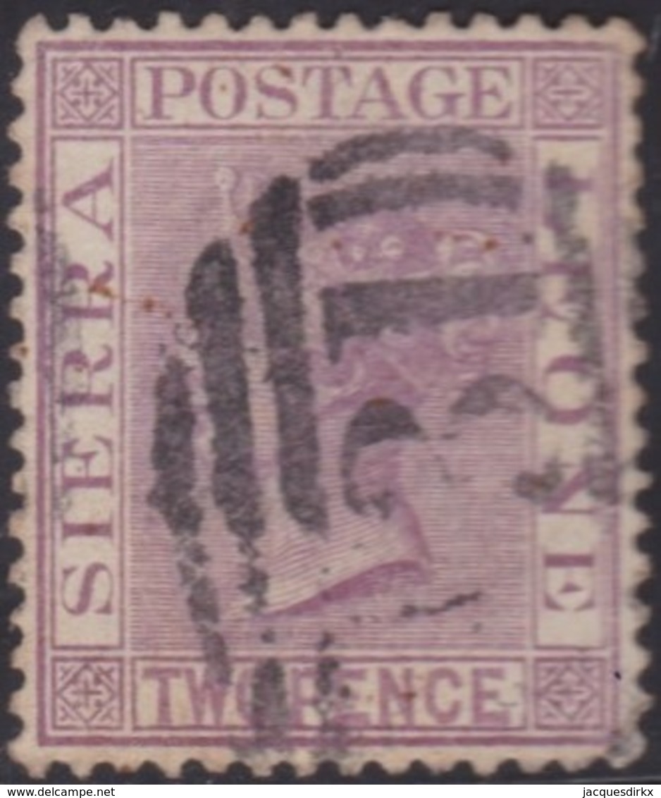 Sierra Leone   .   SG  .    25        .      O   .   Cancelled      .   /   .    Gebruikt - Sierra Leone (...-1960)