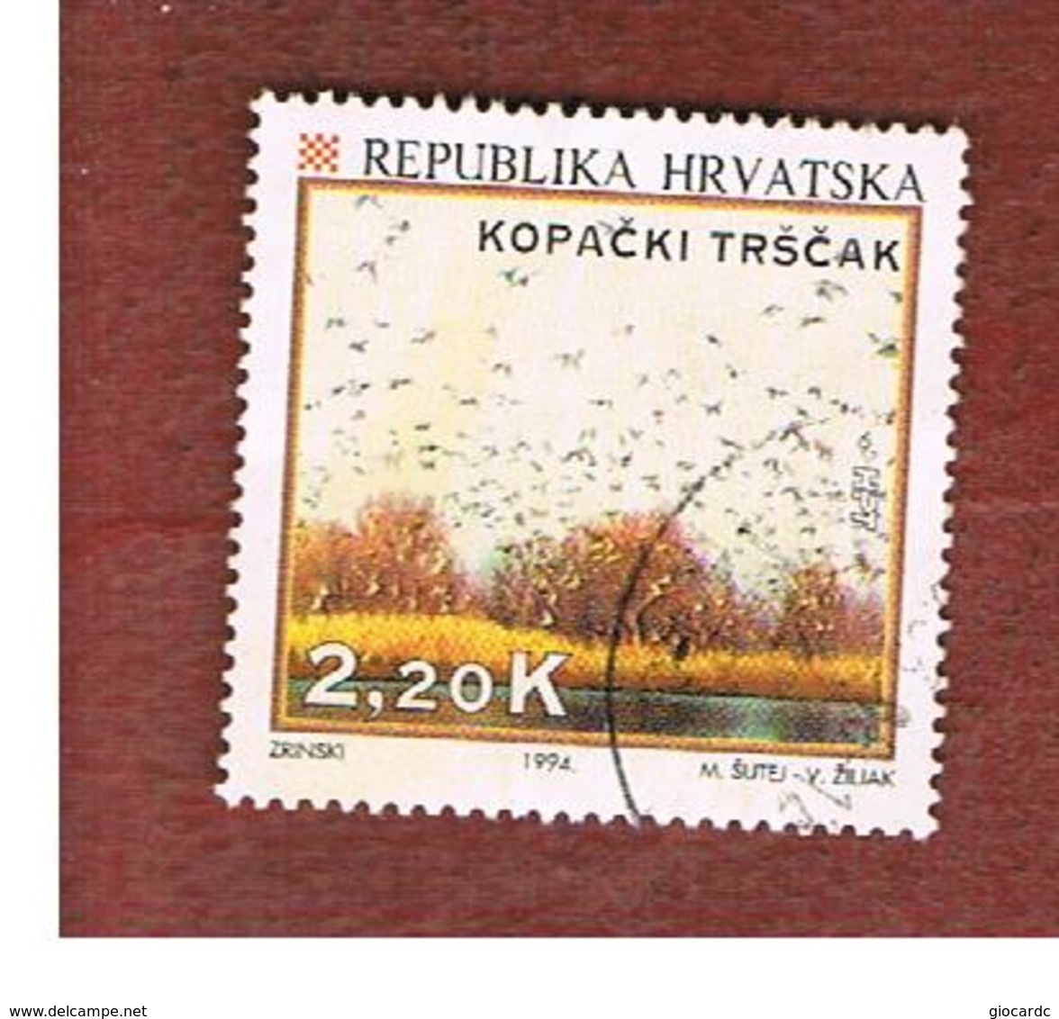 CROAZIA (CROATIA)  - SG 283  -  1994  TOURISM: KOPACKI, NATURAL RESERVE   -   USED - Croazia