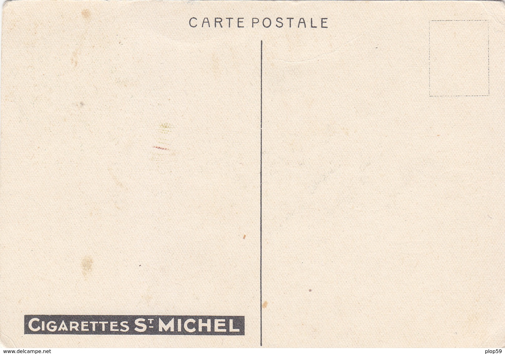 CARTE PUB PUBLICITE CIGARETTES SAINT ST MICHEL ADVERTISING CARD ILLUSTRATEUR GERMAINE HAGEMANS CHEVRE  CHEVREAU QUI FUME - Publicité