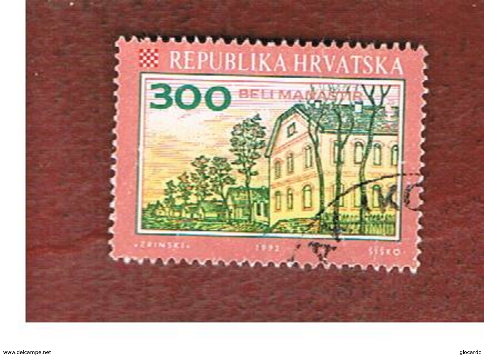 CROAZIA (CROATIA)  - SG 182  -  1992 CROATIAN TOWNS: BELI MANASTIR  -   USED - Croatia