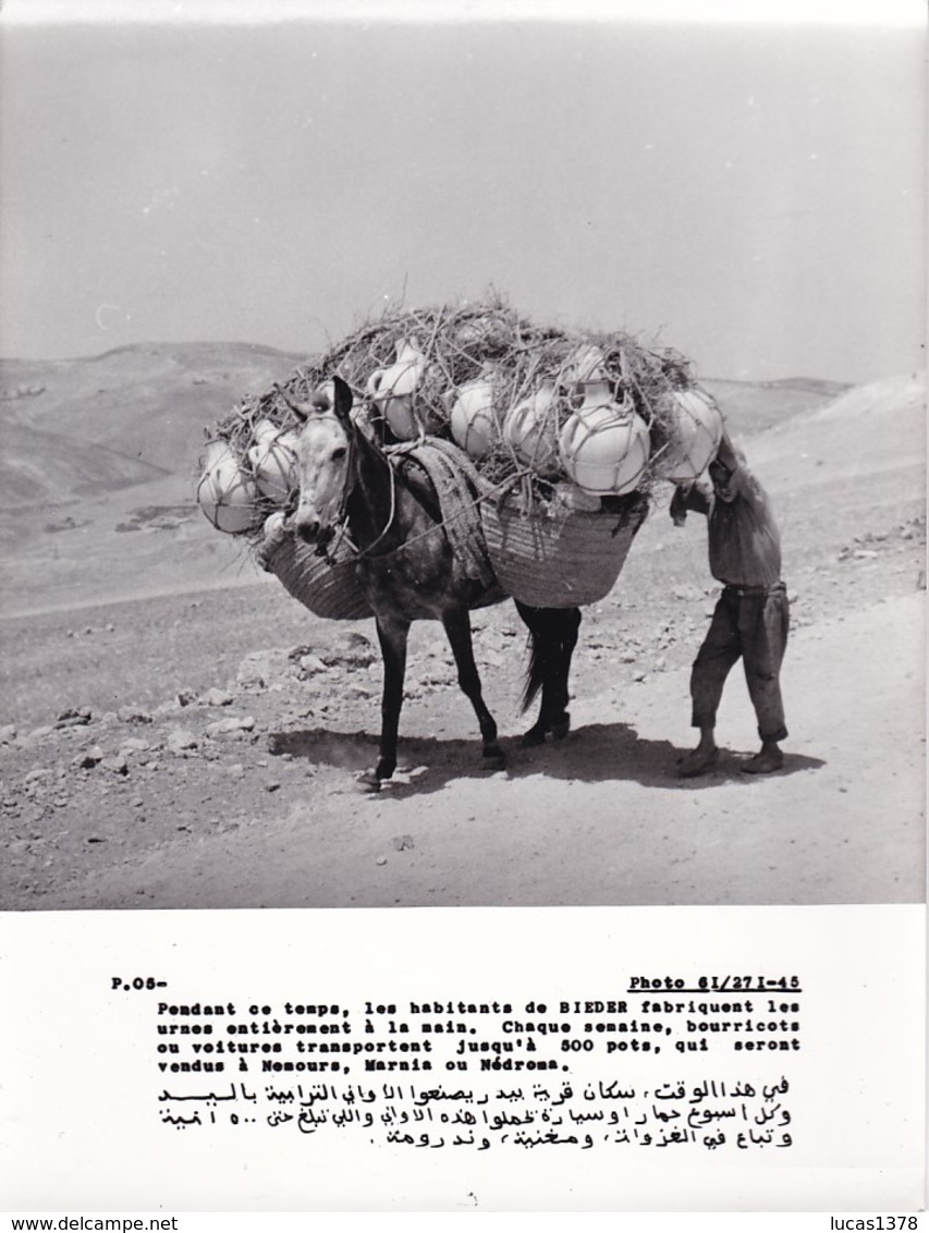 ALGERIE / PROPAGANDE 1959.1961 / MAGNIFIQUE PHOTO 18X24 / BIEDER / FABRICANTS D URNES - Métiers