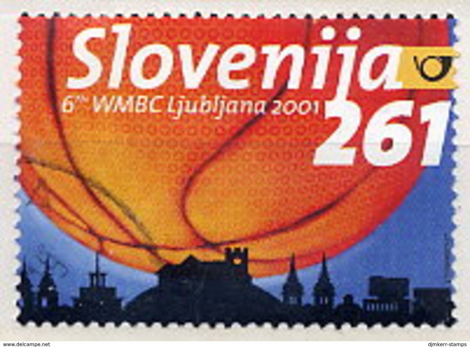 SLOVENIA 2001 Basketball World Championship  Used  Michel 358 - Slovenië