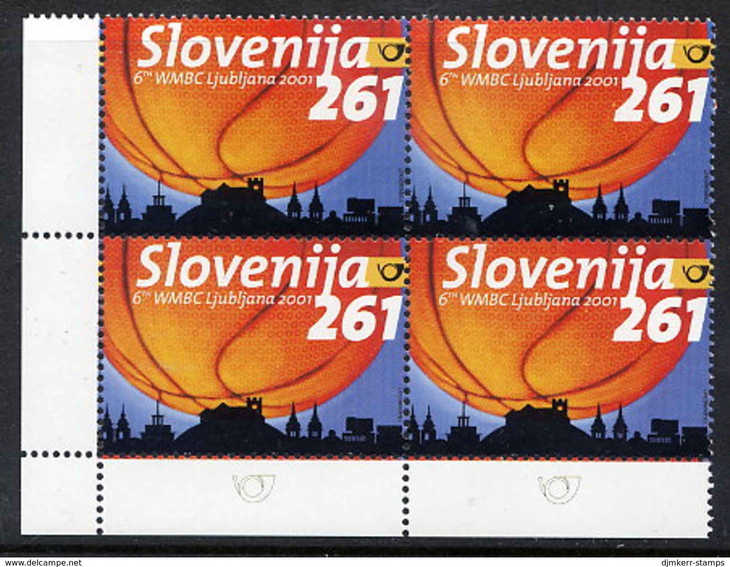 SLOVENIA 2001 Basketball World Championship  Block Of 4 MNH / **. Michel 358 - Slovénie