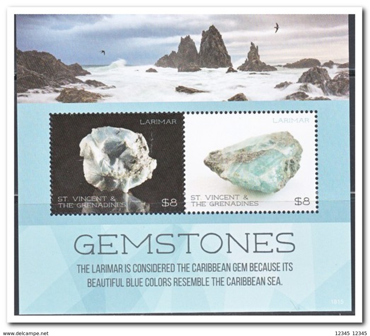 St. Vincent & The Grenadines 2018, Postfris MNH, Minerals - Uruguay