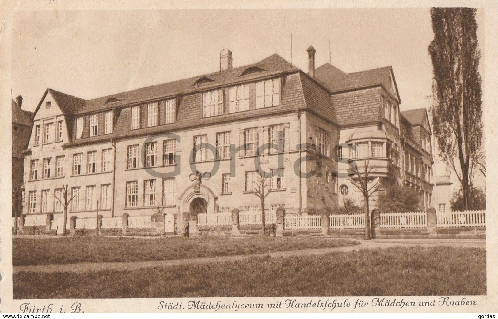 Germany - Fuerth - Furth - Madchenlyceum Mit Handelsschule Fur Madchen Und Knaben - Fuerth