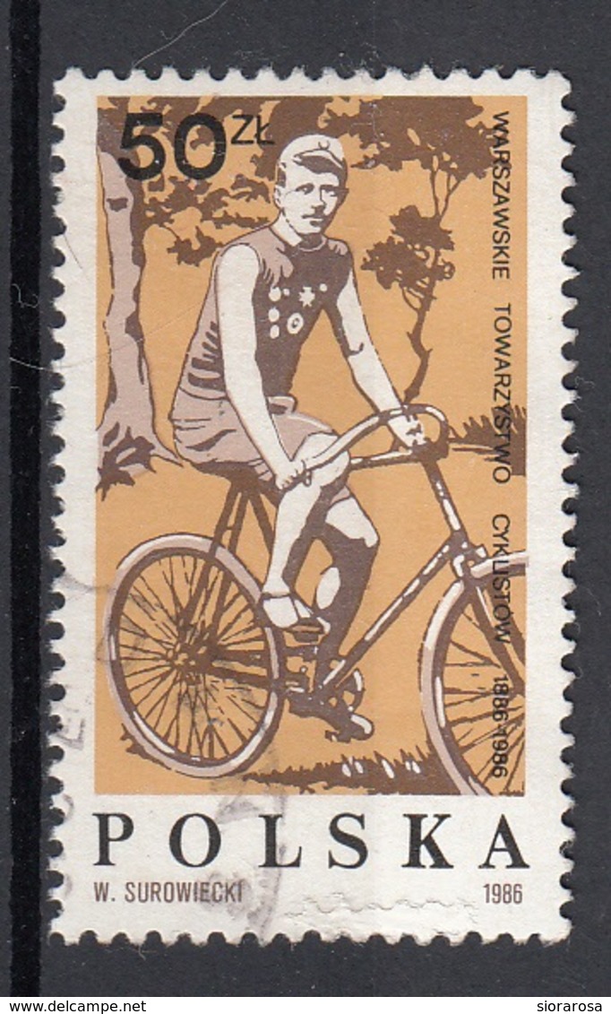 Polonia  1986 Sc. 2781 Henryk Weiss Dynasty Champion CTO Poland Polska - Ciclismo