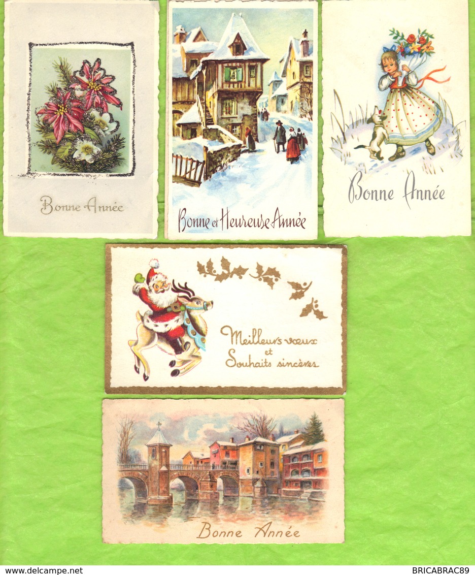 Lot De 22  Mignonettes  "Bonne Année"  Ou "Heureuse Année" 20.- " Heureux Noël " + Un Petit Père Noël - 2 - Neujahr