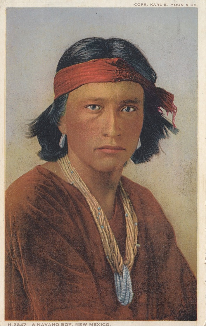 A Navaho Boy , New Mexico , 00-10s ; Fred Harvey H-2247 - Native Americans