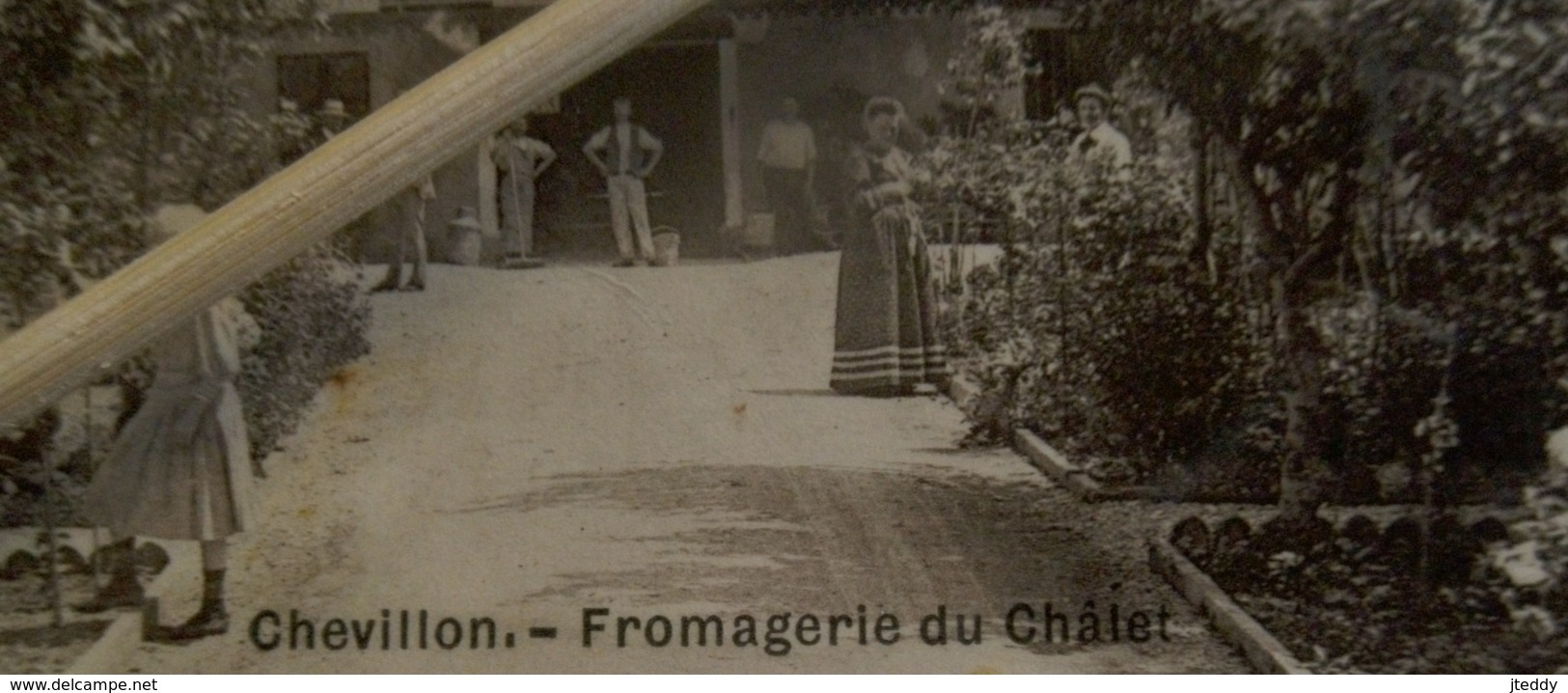 Oude Fotopostkaart 1909   Fromagerie Du Chalet  CHEVILLON  Frankrijk - Auxerre