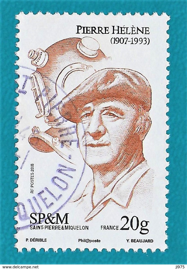 St.Pierre Et Miquelon 2018 Oblitéré YT N° 1209 " PIERRE HÉLÈNE " Cachet Rond St.Pierre. - Used Stamps