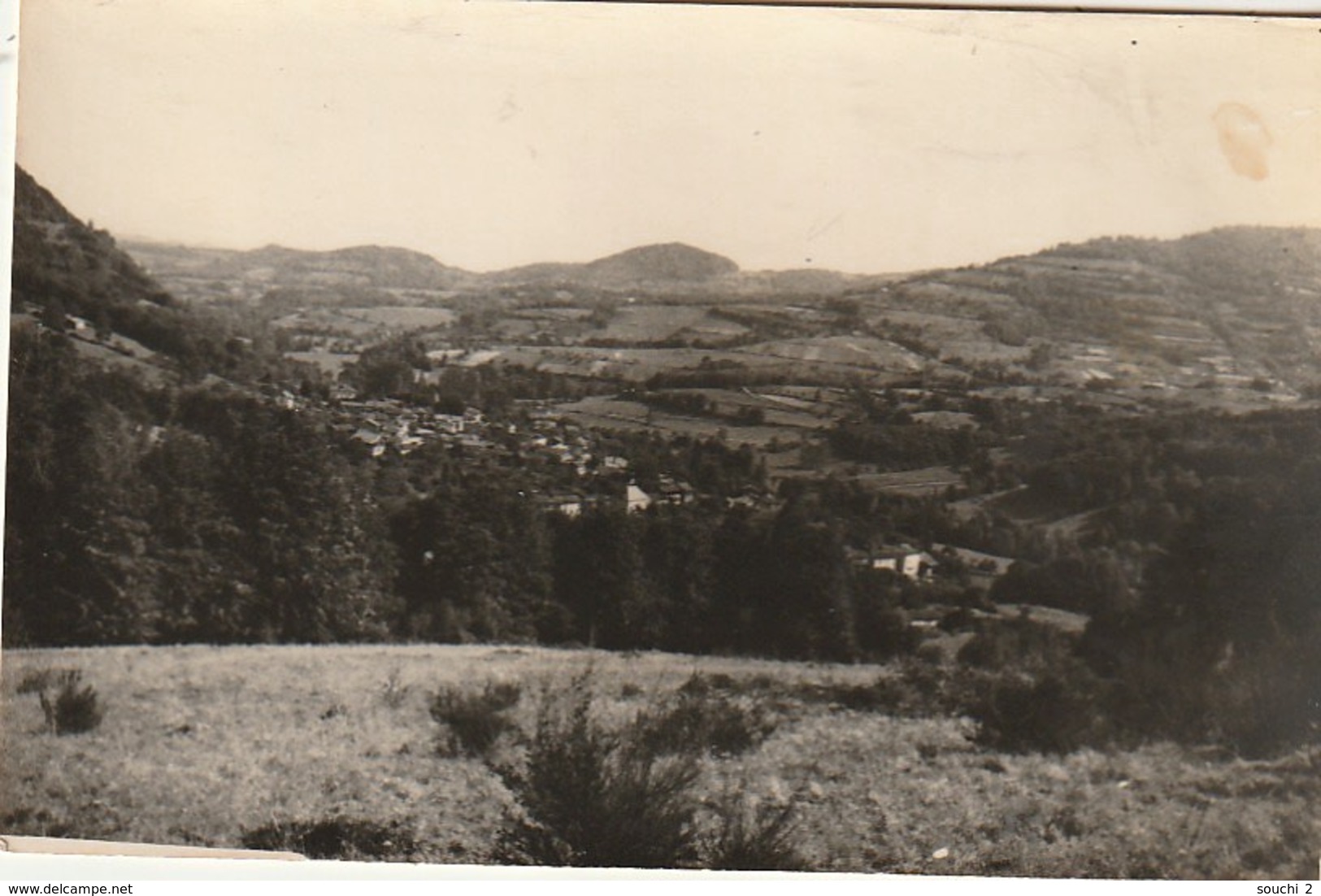 MO 21- (31) SENGOUAGNET - LE VILLAGE ET VUE SUR LA PLAINE - CARTE PHOTO LANGUEDOC , TOULOUSE - 2 SCANS - Other & Unclassified