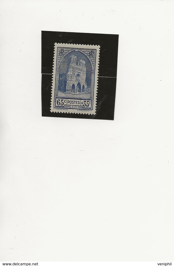 TIMBRE N° 399 NEUF SANS CHARNIERE -ANNEE 1938  - COTE : 20 € - Ongebruikt