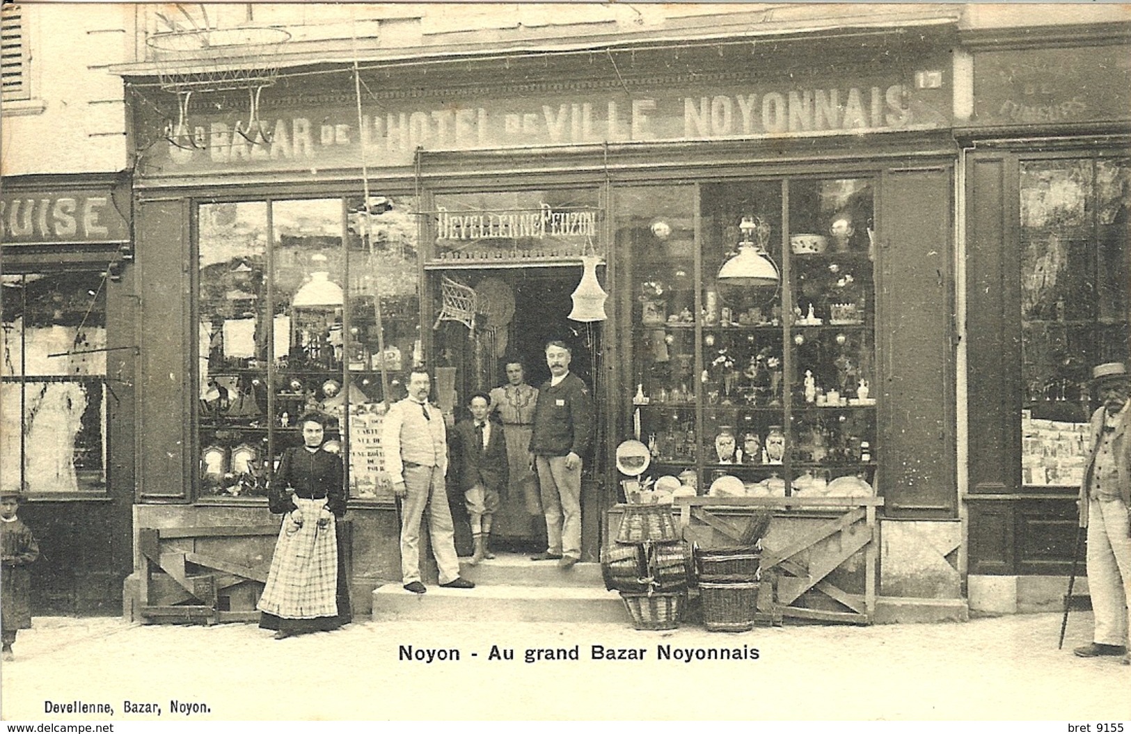 60 NOYON BAZAR DE L HOTEL DE VILLE NOYONNAIS DEVELIENNE EDITEUR DE CARTES POSTALES - Noyon