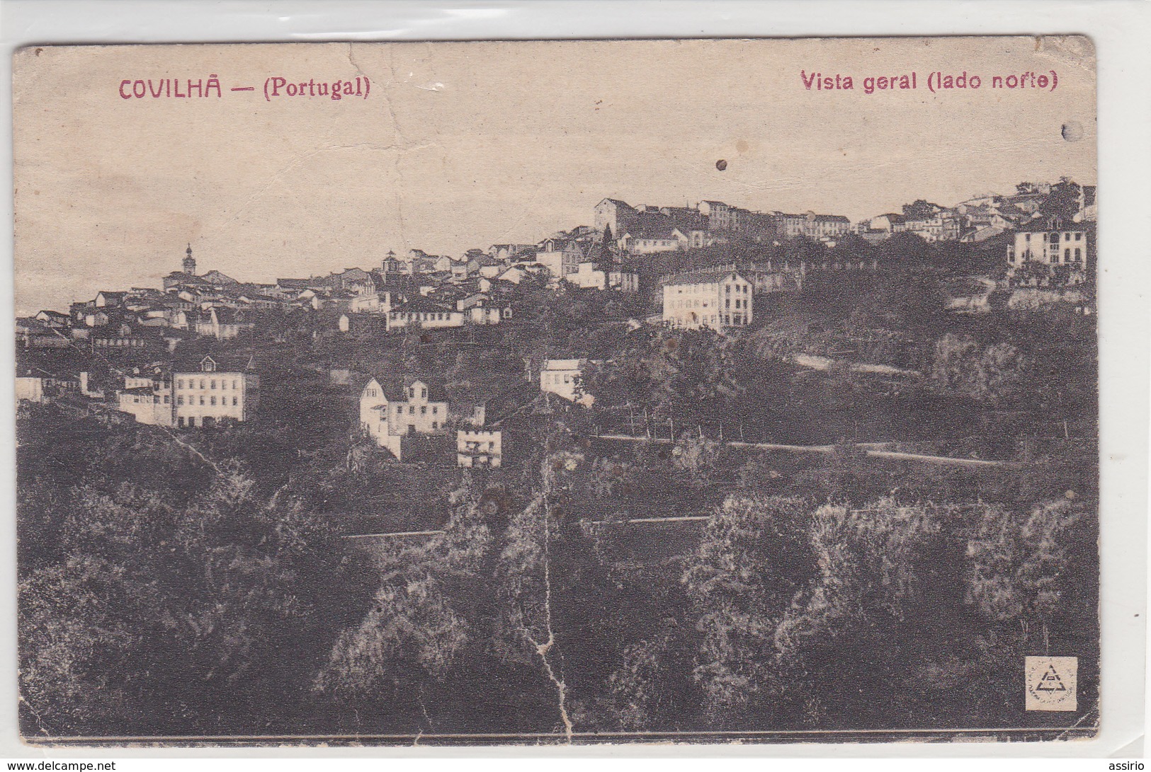 Portugal -Covilhã - Vista Geral Circulou Em 13 -6 -1922 (tem Um Vinco Ao Meio) - Otros & Sin Clasificación