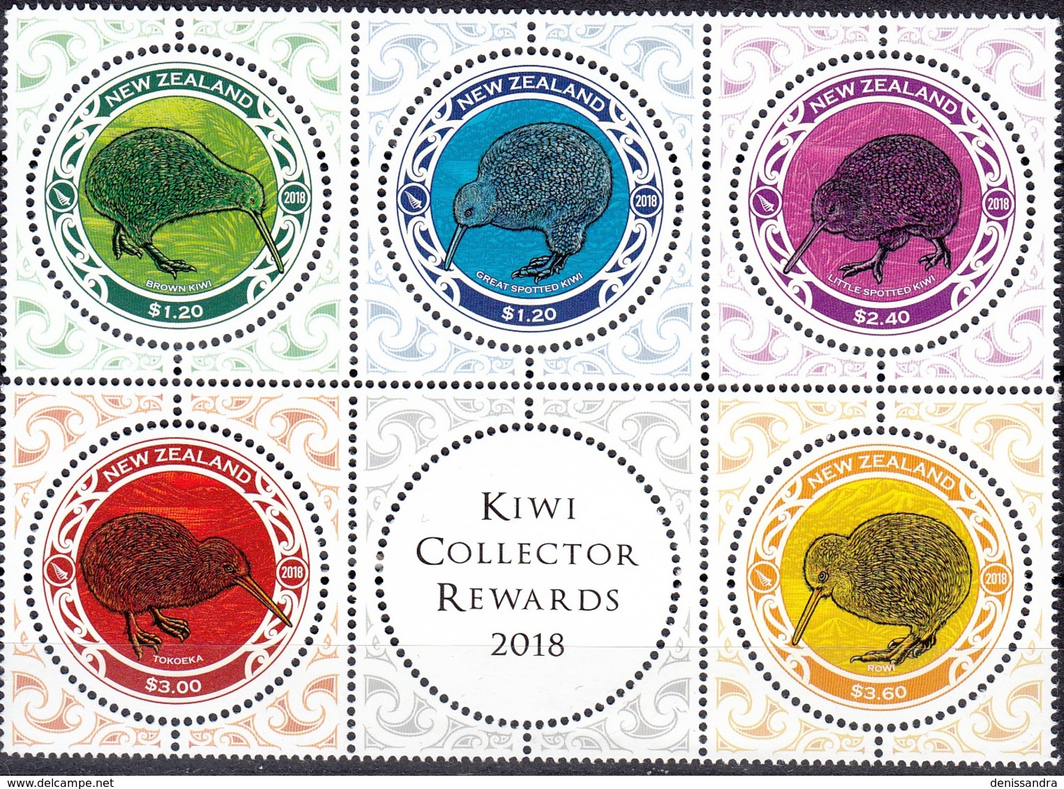 New Zealand 2018 Oiseau Kiwi Neuf ** - Neufs