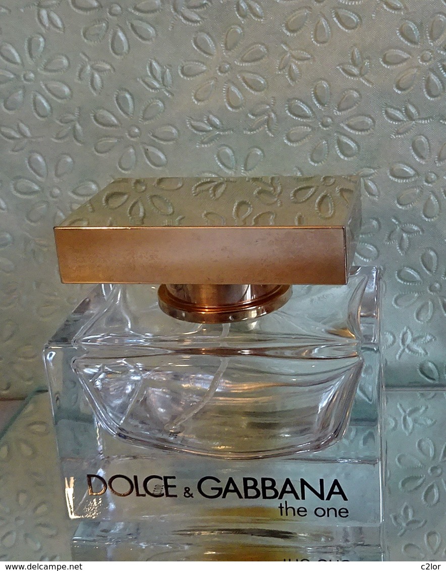 Lourd Flacon Vaporisateur "DOLCE&GABBANA The One " De DOLCE&GABANA   50 Ml VIDE/EMPTY Pour Collection Ou Décoration - Flakons (leer)