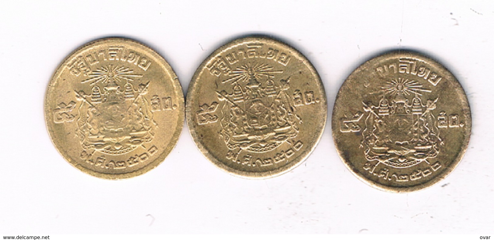 2 X 5 SATANG 1950 THAILAND /3932/ - Thaïlande